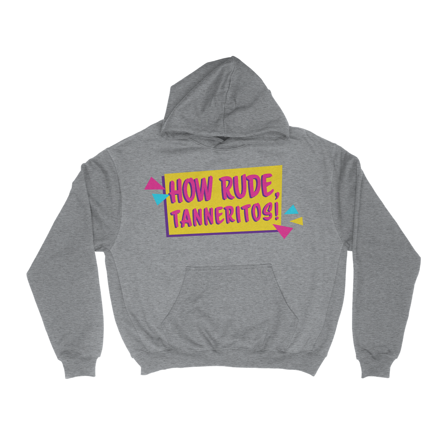 HOW RUDE - GUNMETAL HEATHER HOODIE