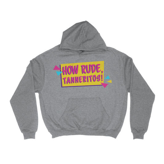 HOW RUDE - GUNMETAL HEATHER HOODIE